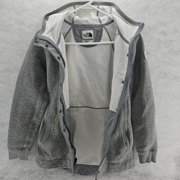 The North Face Jacket Womens Small Heathered Grey Lightweight NF0A3G4 8 EUC