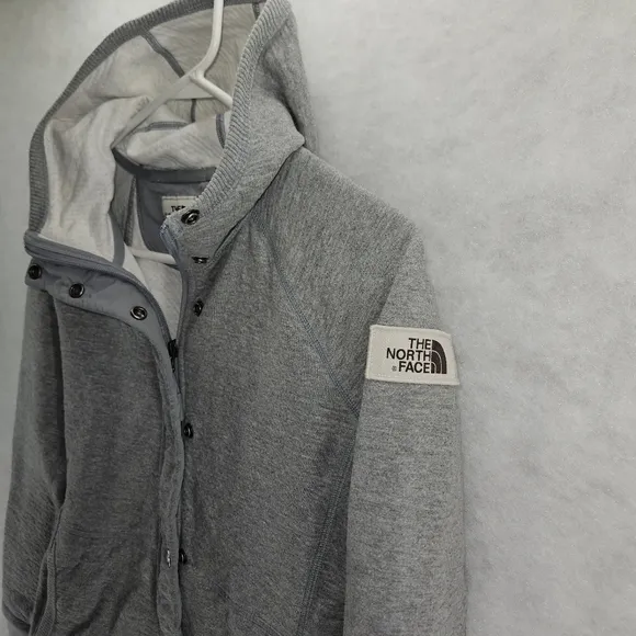 The North Face Jacket Womens Small Heathered Grey Lightweight NF0A3G4 8 EUC