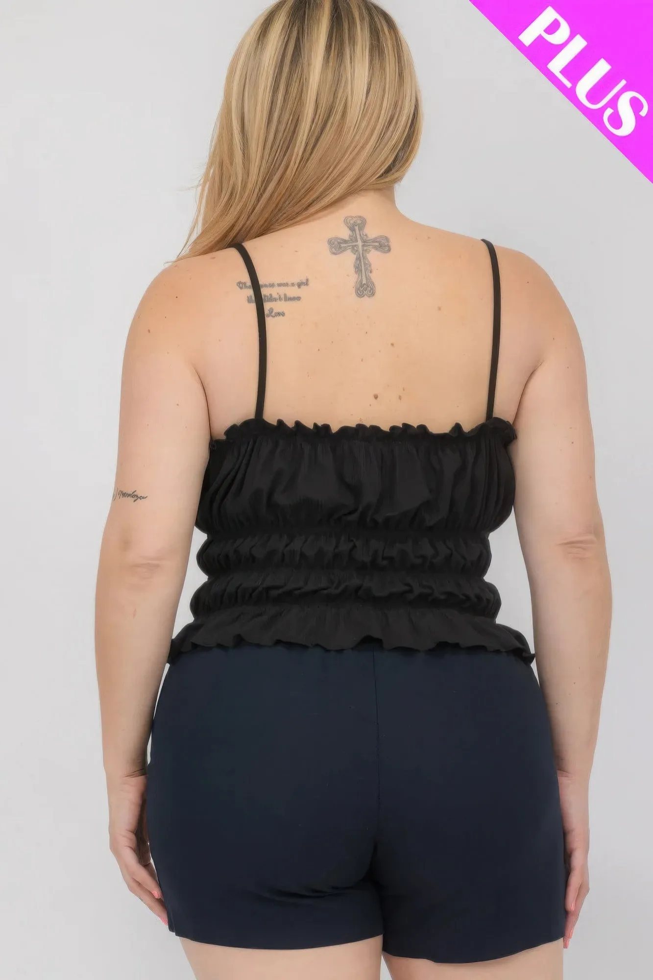 Tiered Shirred Body Crop Top