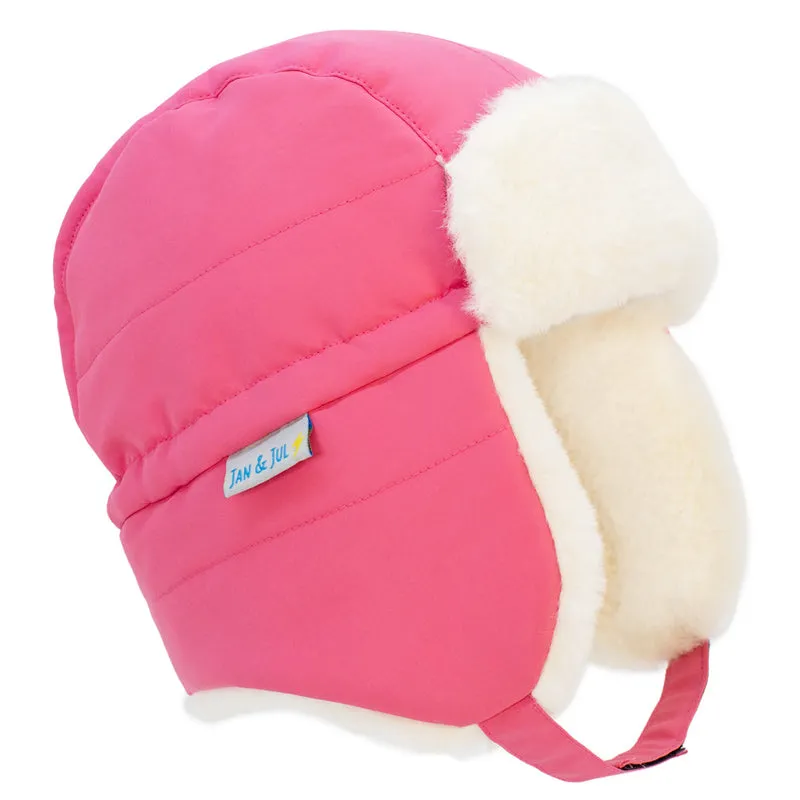 Toasty-Dry Trapper Hat | Watermelon Pink