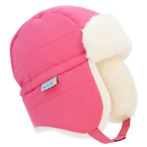 Toasty-Dry Trapper Hat | Watermelon Pink