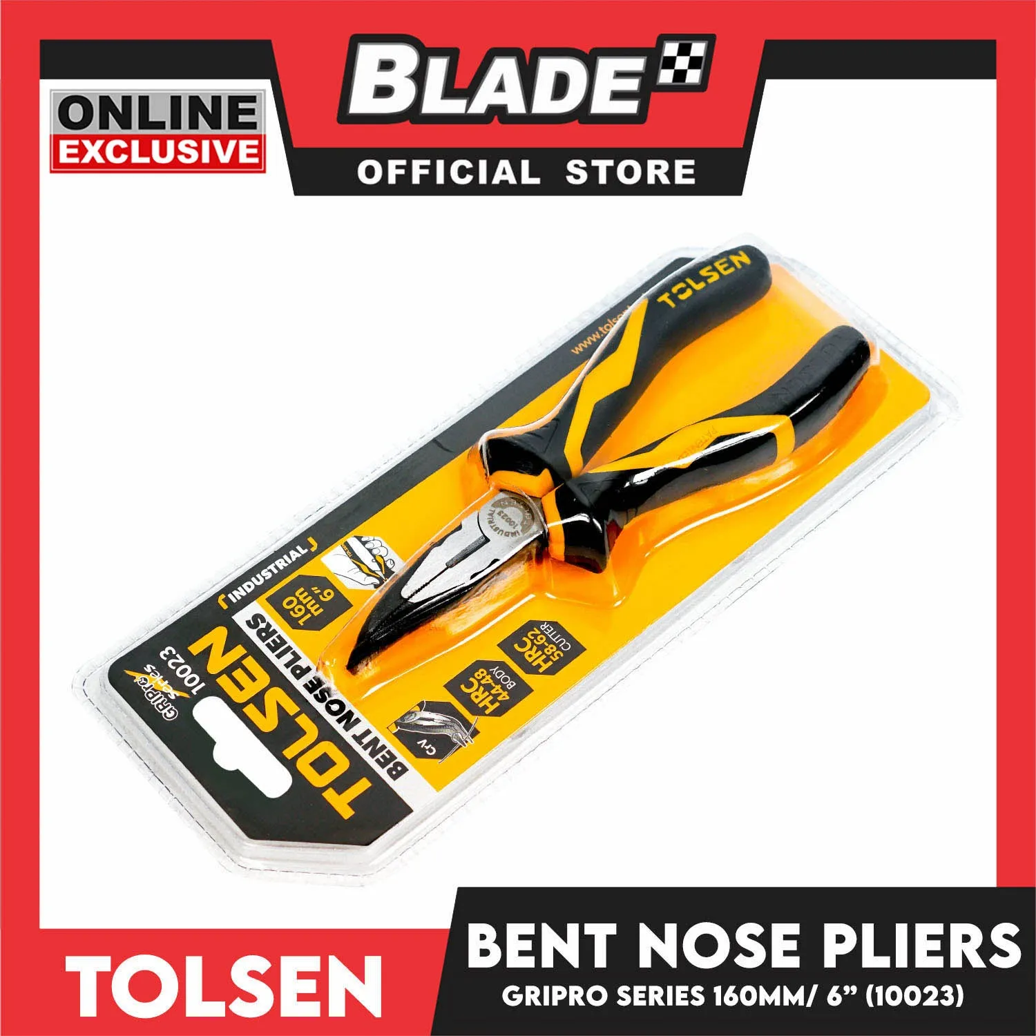 Tolsen Bent Nose Pliers 160mm 6 (Industrial) 10023
