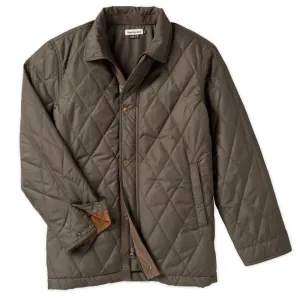 TOM BECKBE QUILTED JACKET - BLACK/OLIVE
