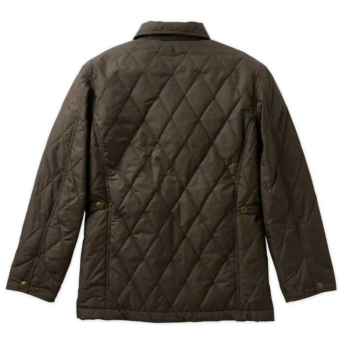TOM BECKBE QUILTED JACKET - BLACK/OLIVE