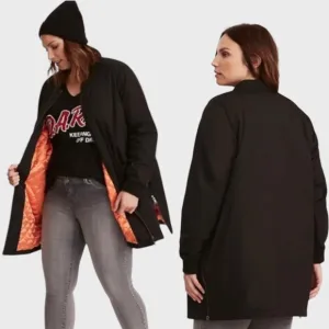 TORRID Long Line Nylon Bomber Jacket