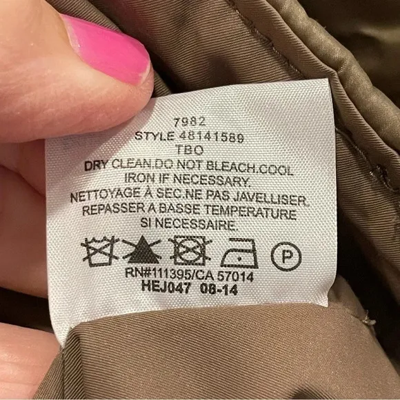 Tory Burch Colin Quilted Bomber Jacket Womens Size Small