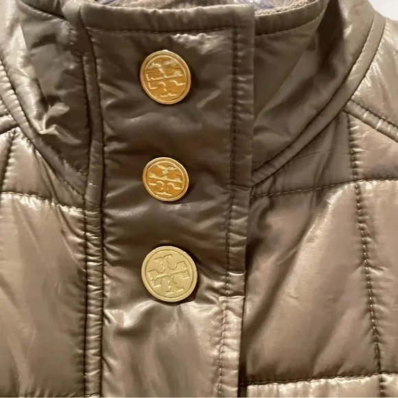 Tory Burch Colin Quilted Bomber Jacket Womens Size Small