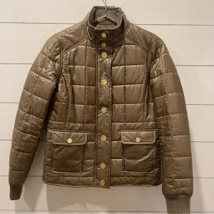 Tory Burch Colin Quilted Bomber Jacket Womens Size Small