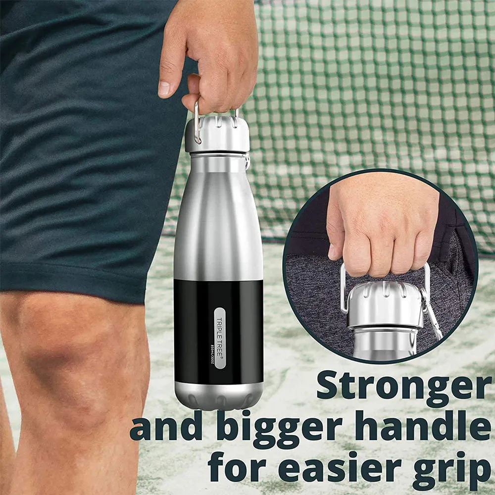 TRIPLETREE Vacuum Insulated 850 ML/ 30 OZ Stainless Steel Water Bottle