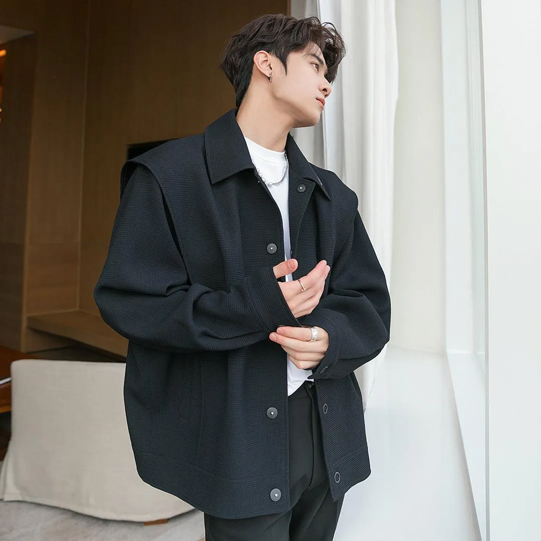 Two-Piece Lapel Button Down Jacket