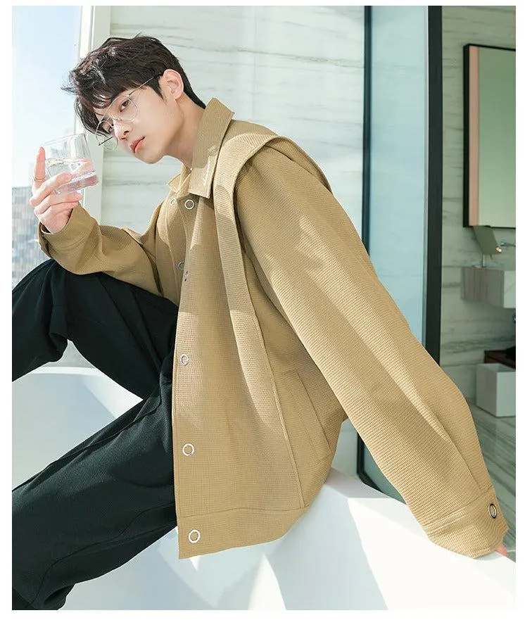 Two-Piece Lapel Button Down Jacket