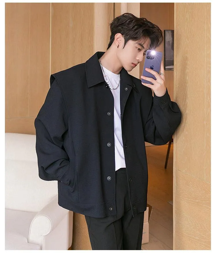Two-Piece Lapel Button Down Jacket