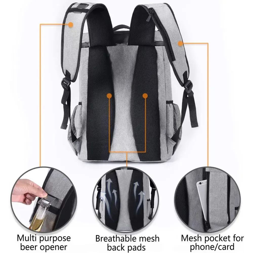 Ultimate Leakproof Insulated Backpack Cooler - Lightweight Waterproof Bag