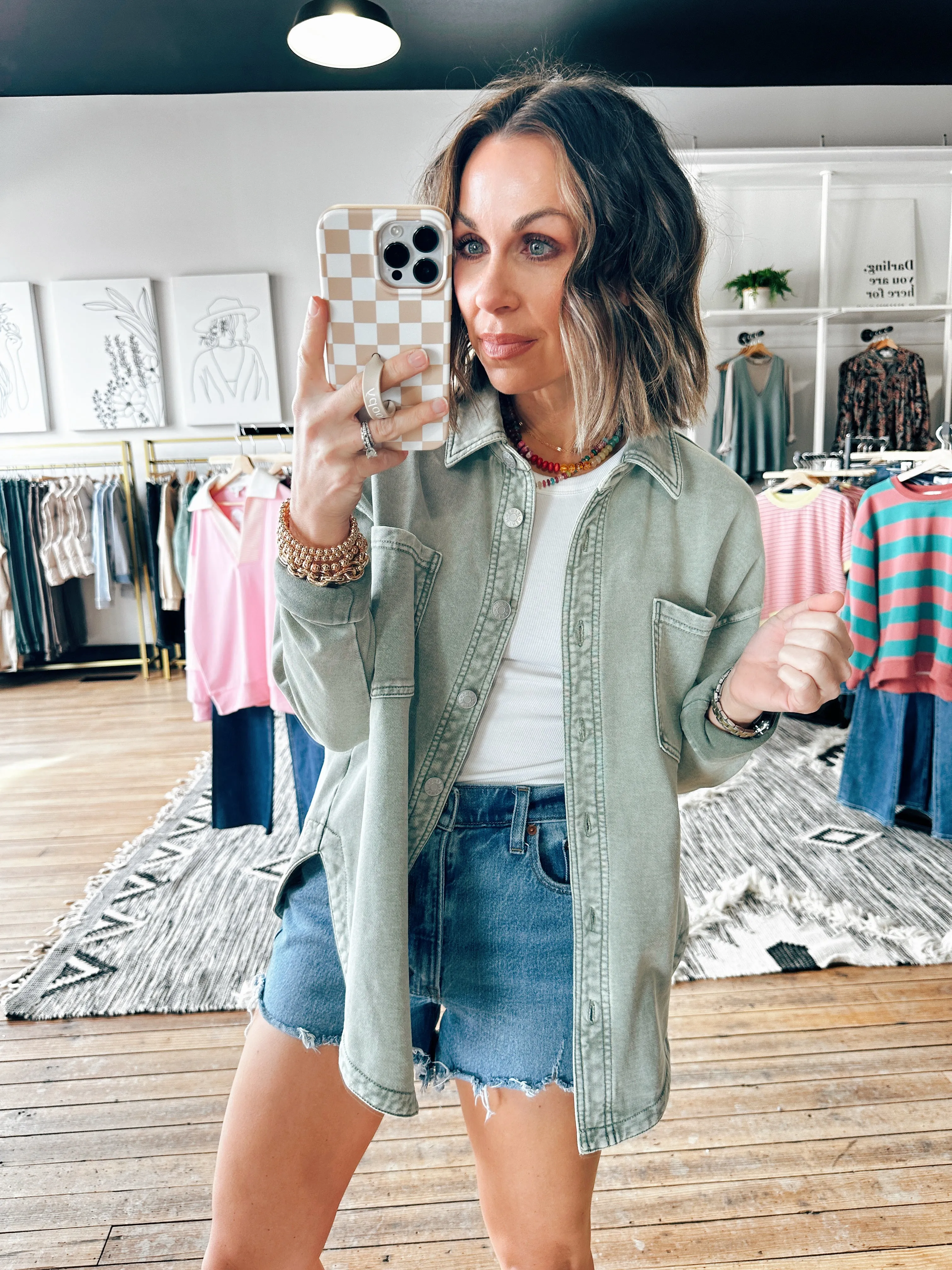 Ultra Soft Lightweight Shacket-2 Colors