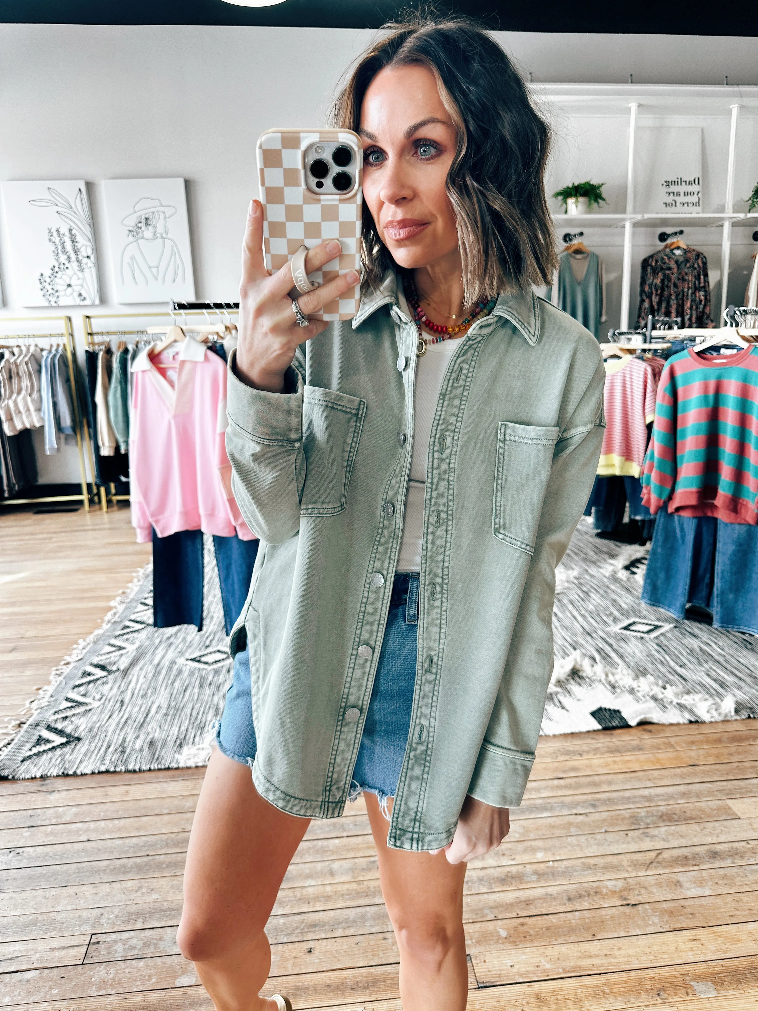 Ultra Soft Lightweight Shacket-2 Colors
