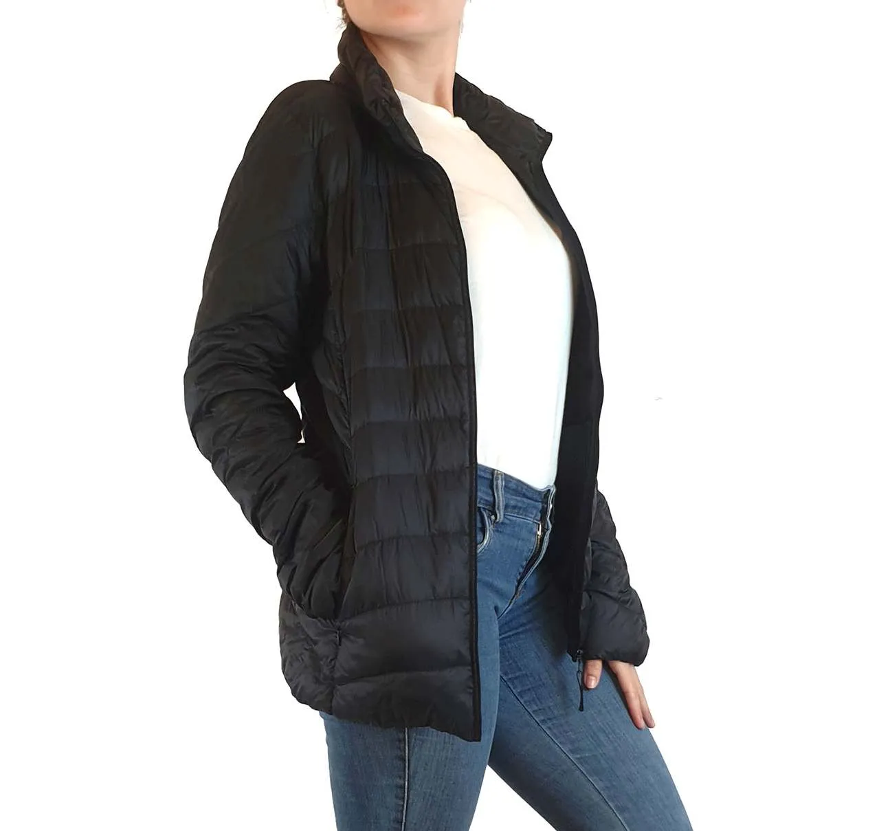 Uniqlo black light down jacket size S
