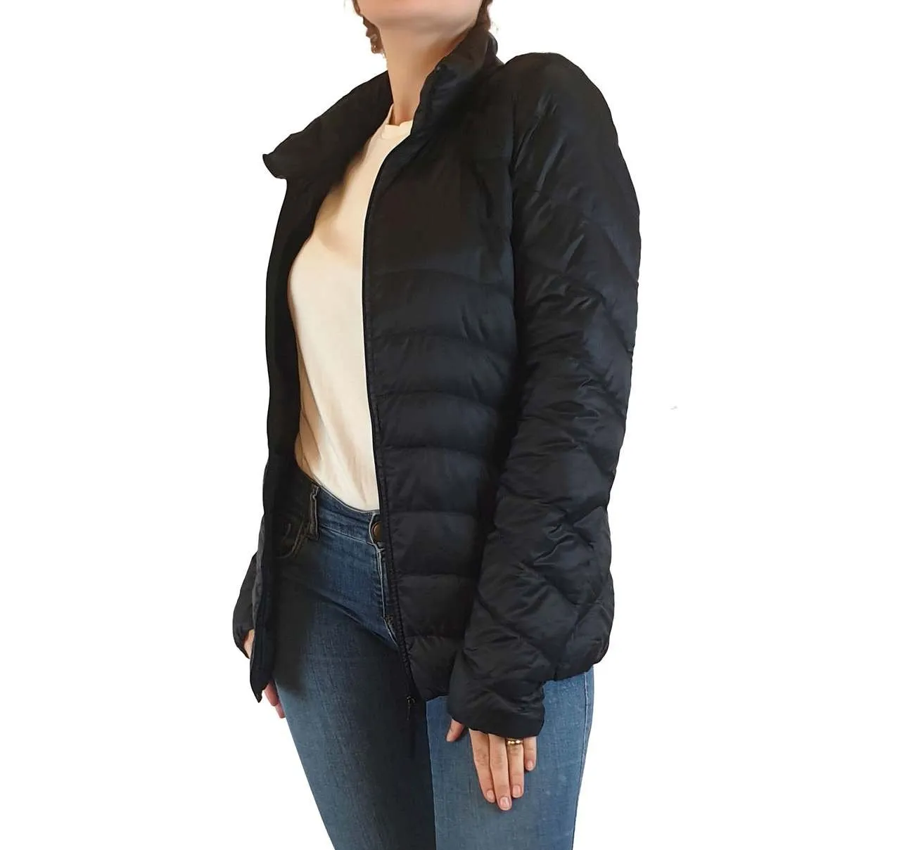 Uniqlo black light down jacket size S