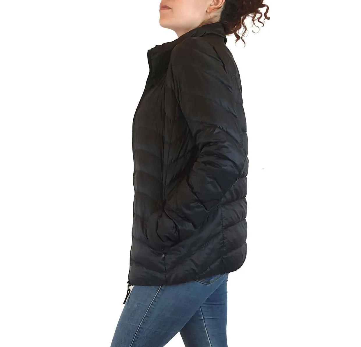 Uniqlo black light down jacket size S
