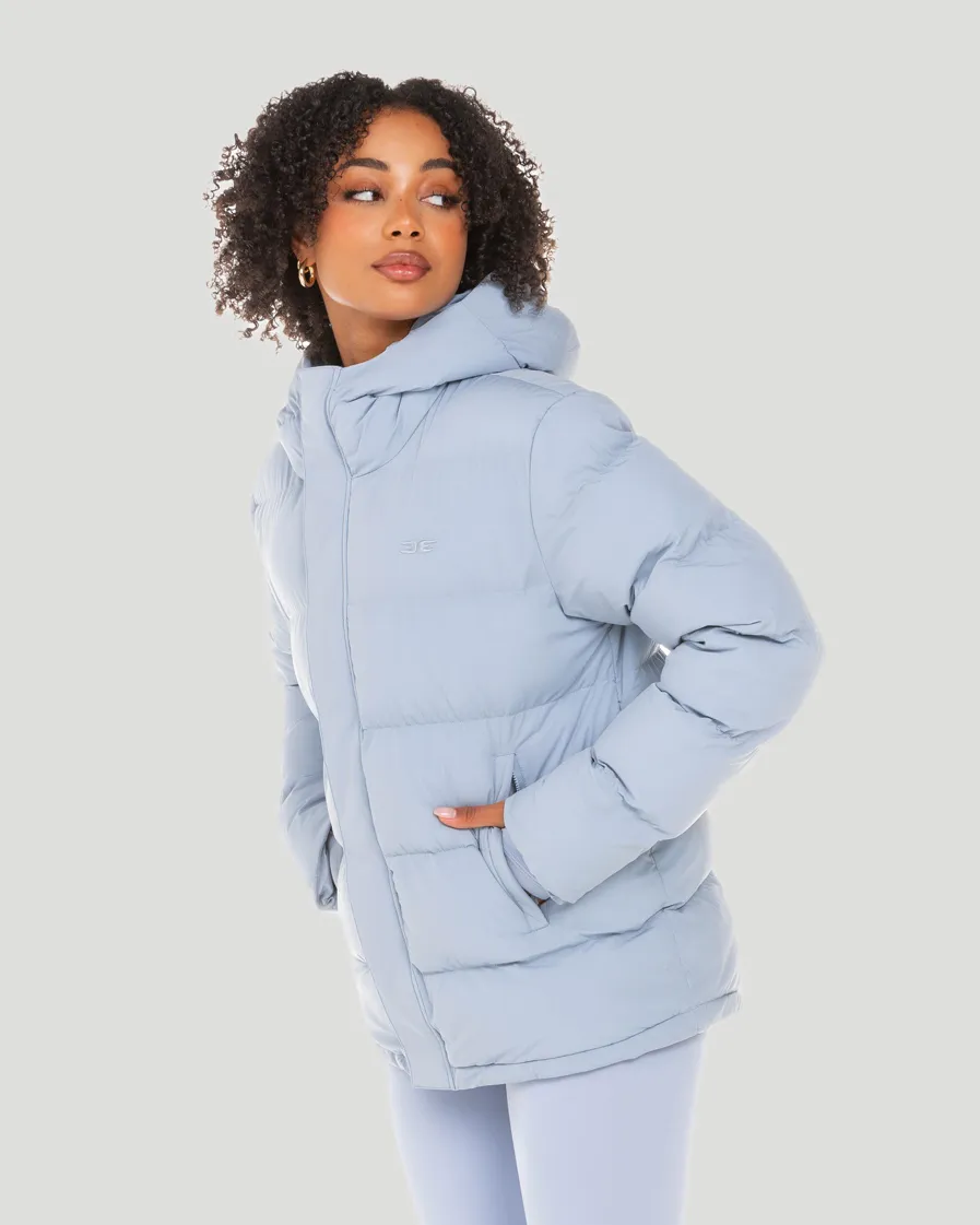 Unisex Puffer Jacket - Blue Blizzard