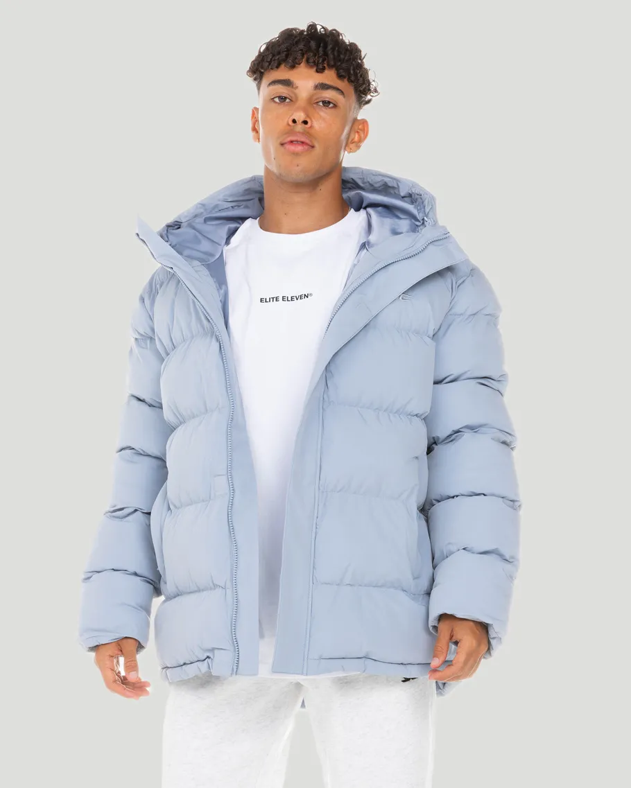 Unisex Puffer Jacket - Blue Blizzard