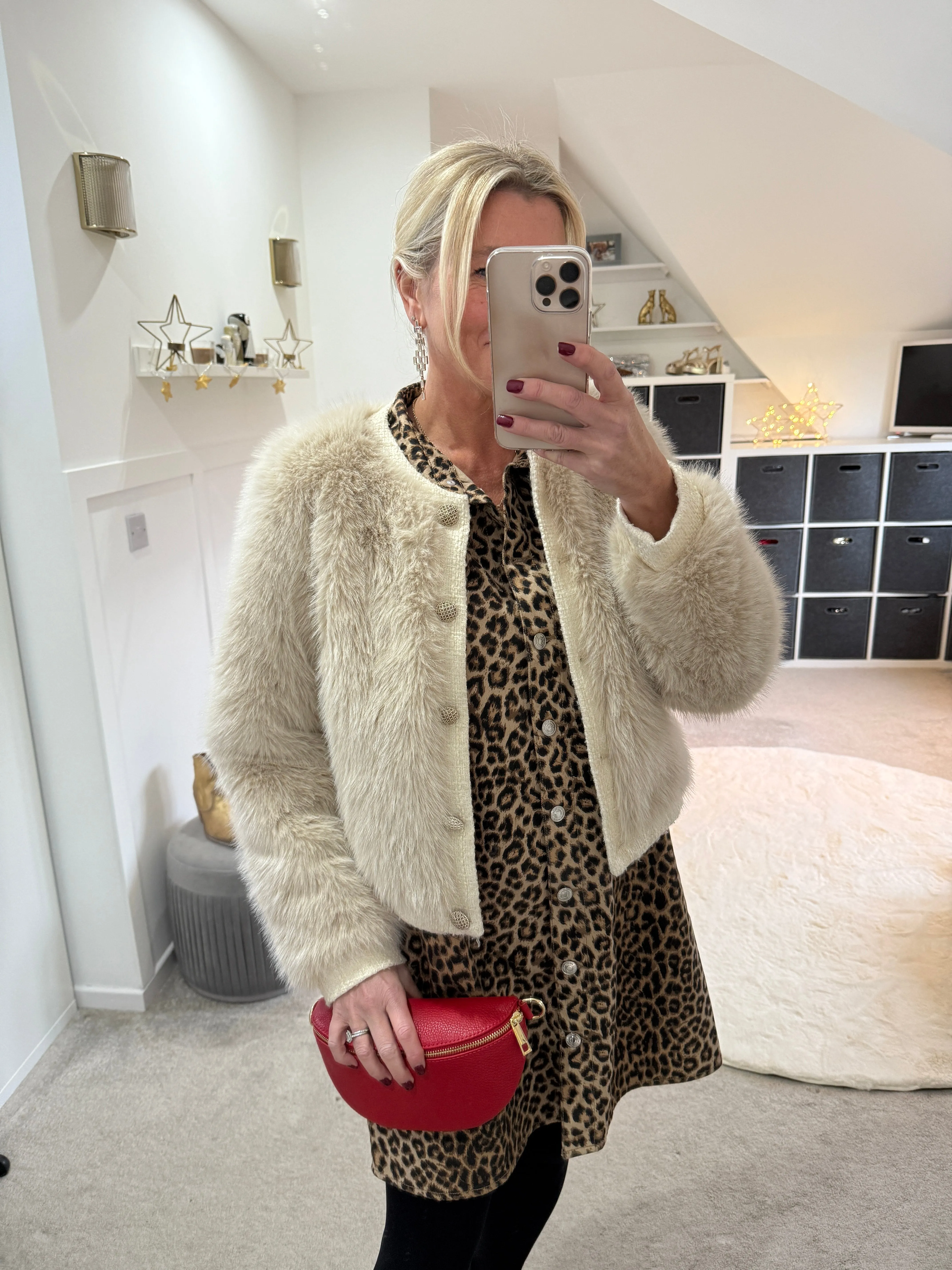 Vada Faux Fur Bomber Jacket
