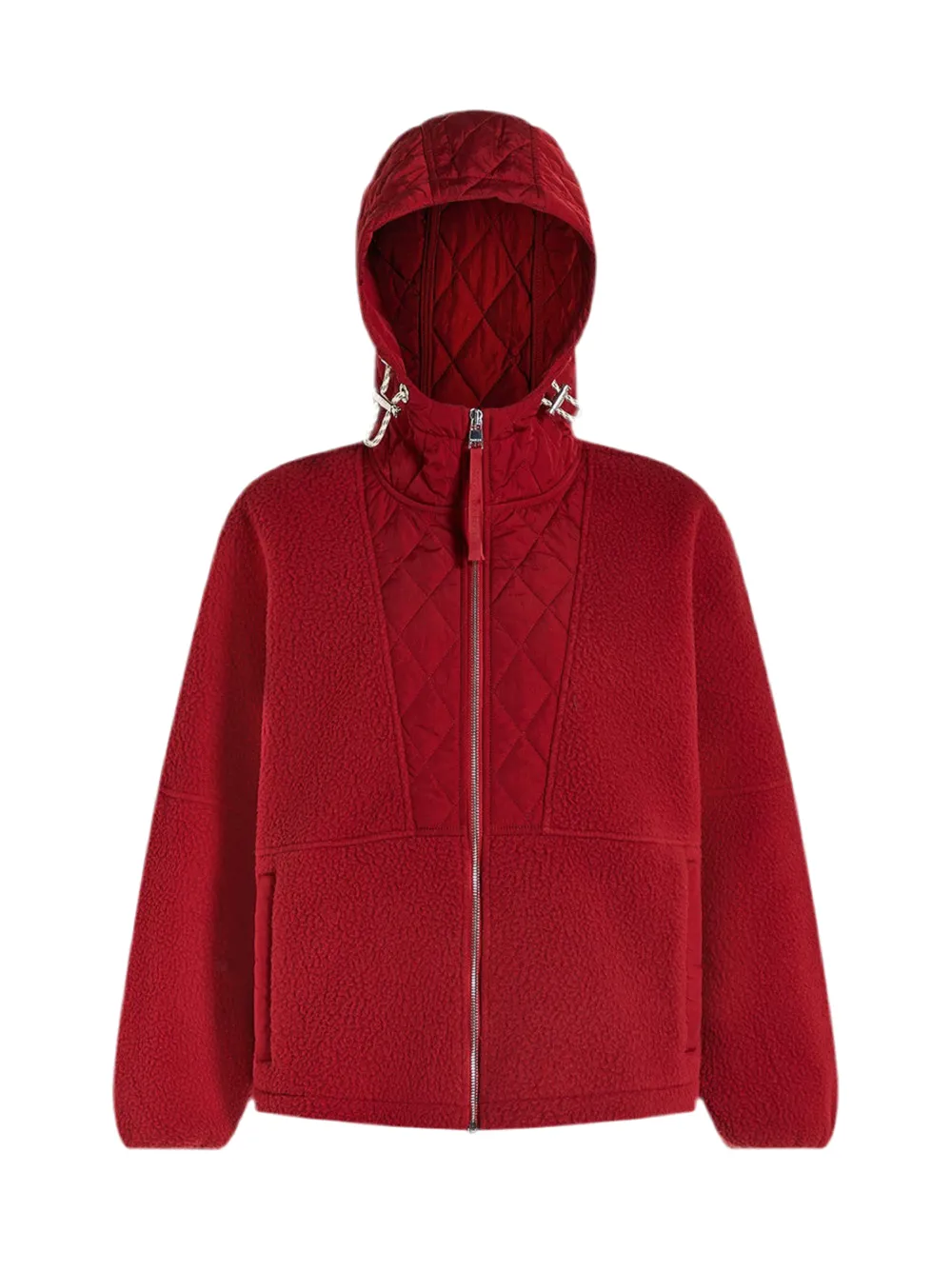 Varley Richfield Quilt Fleece Combo in Red Dahlia