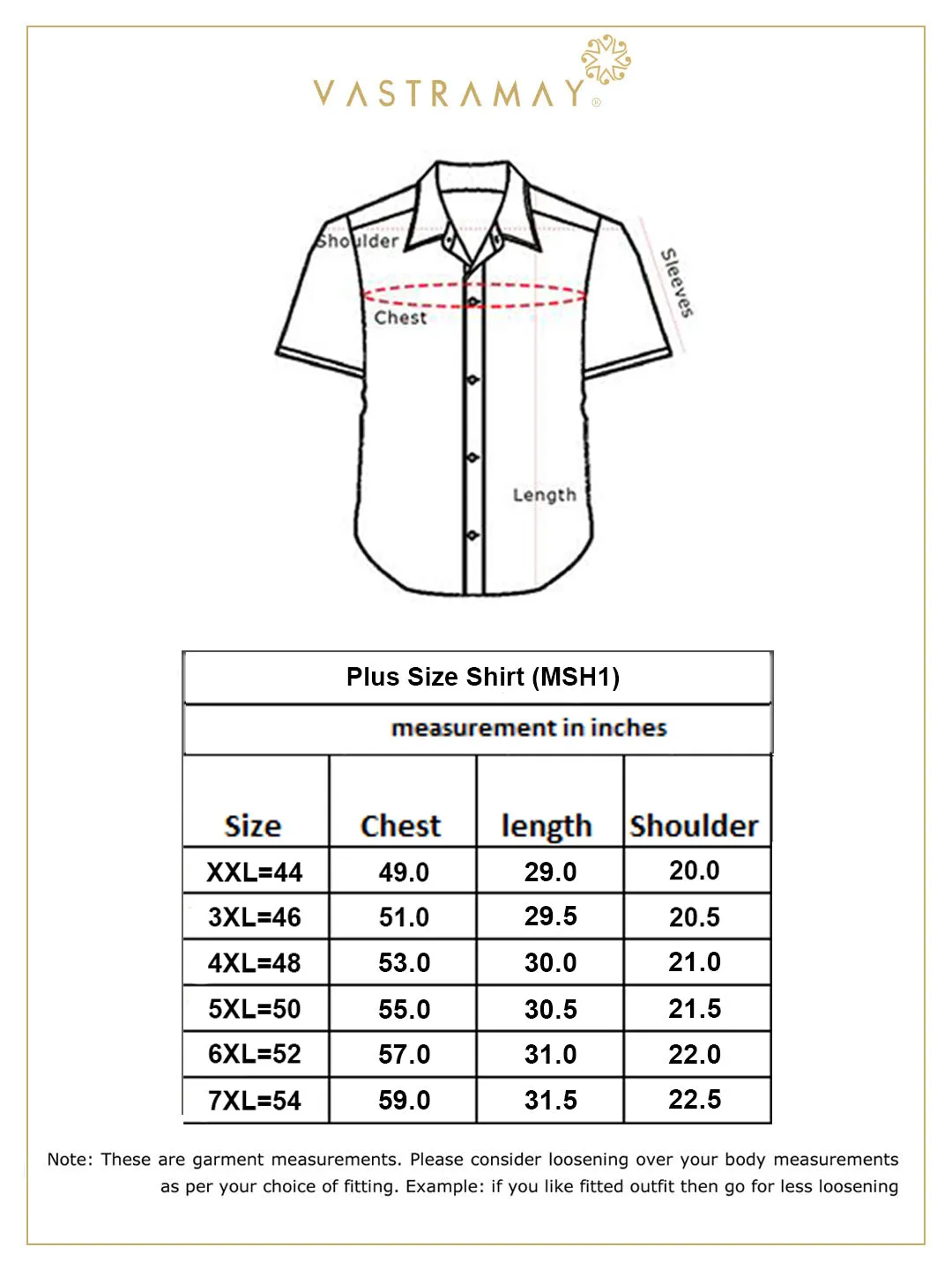 VASTRAMAY Men's Plus Size Cream Silk Blend Ethnic Shirt
