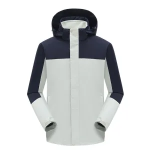 Versatile 3-in-1 Outdoor Jacket Waterproof Oil-Resistant Fleece