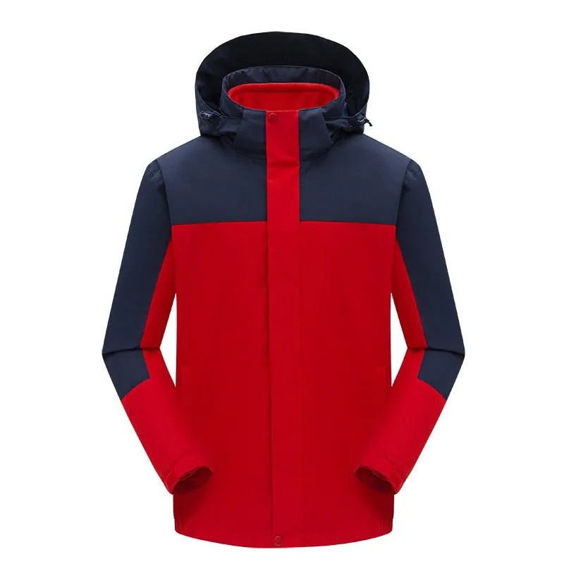 Versatile 3-in-1 Outdoor Jacket Waterproof Oil-Resistant Fleece