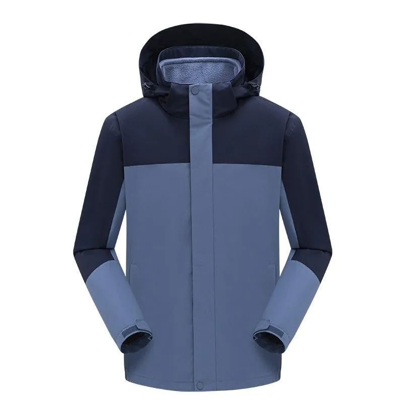 Versatile 3-in-1 Outdoor Jacket Waterproof Oil-Resistant Fleece