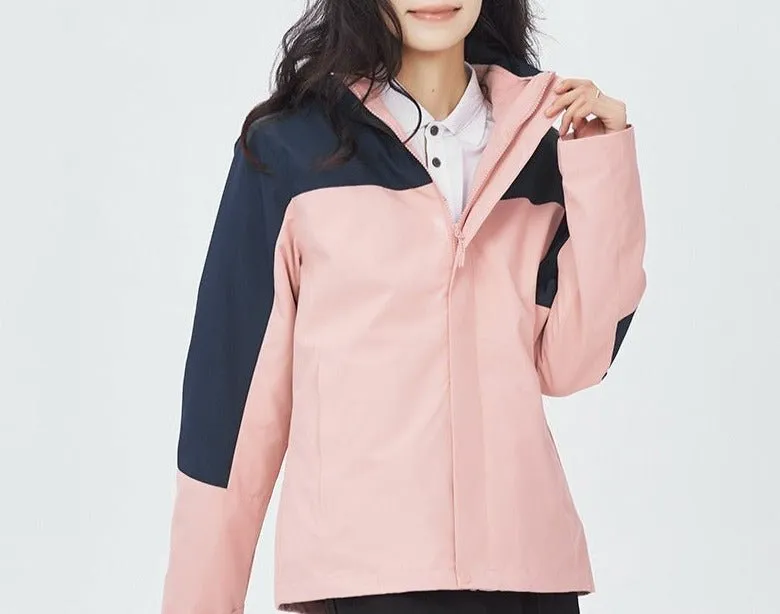 Versatile 3-in-1 Outdoor Jacket Waterproof Oil-Resistant Fleece