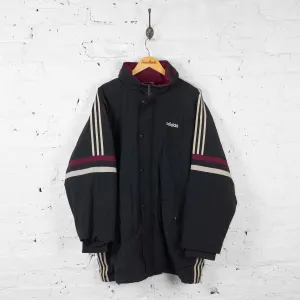 Vintage Adidas Quilted Jacket - Black - L