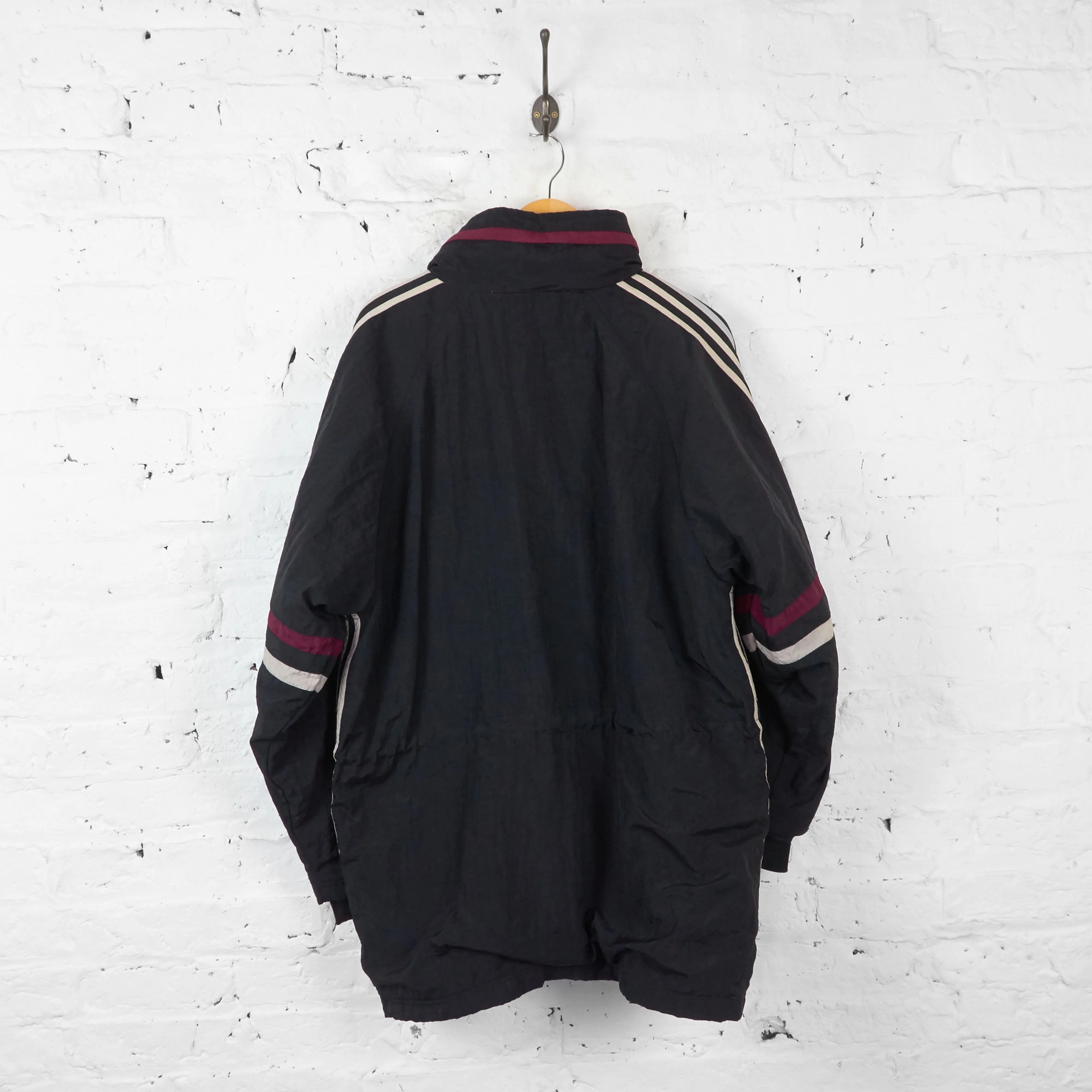 Vintage Adidas Quilted Jacket - Black - L