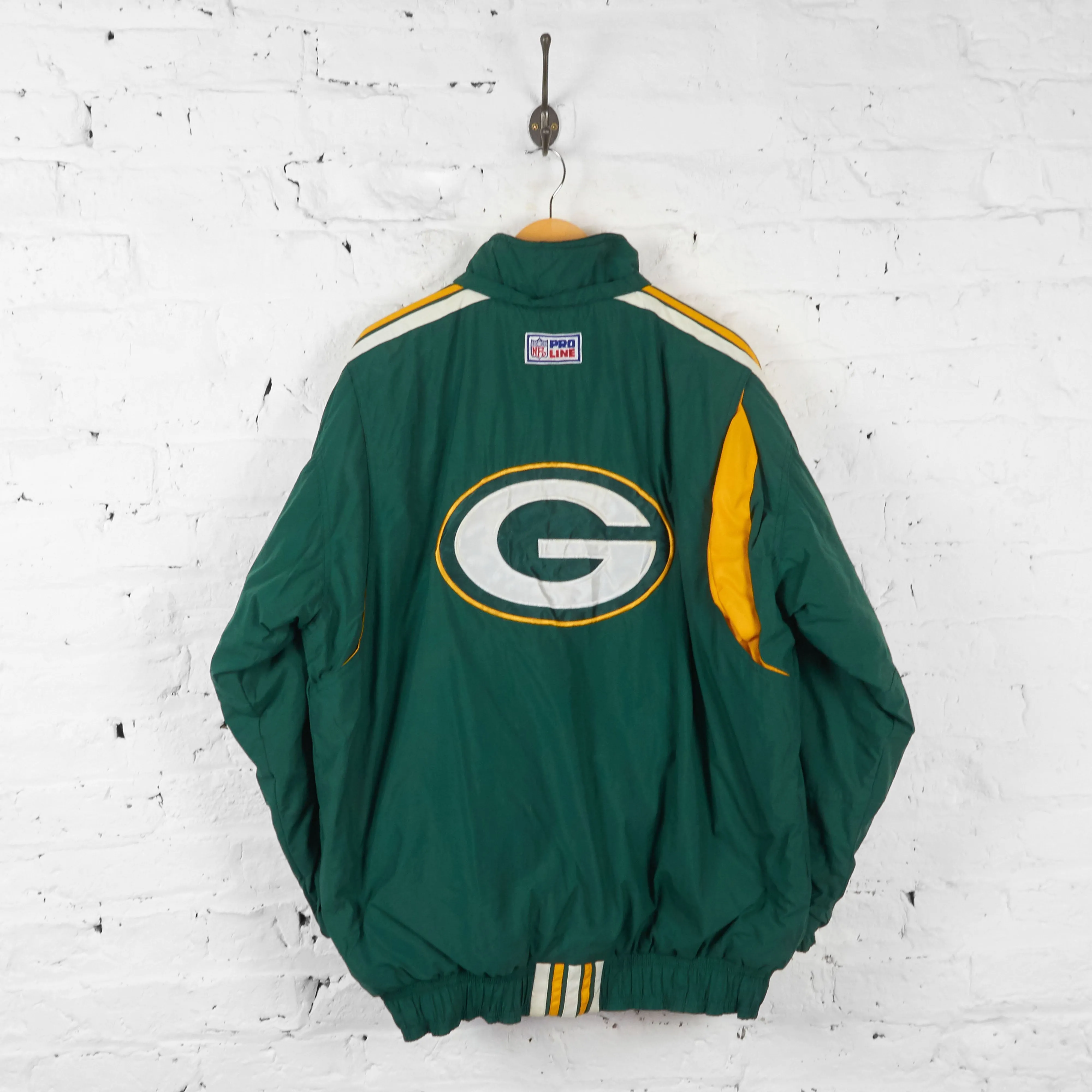 Vintage Green Bay Packers NFL Padded Jacket - Green - L
