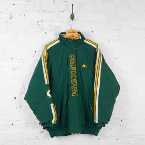 Vintage Green Bay Packers NFL Padded Jacket - Green - L