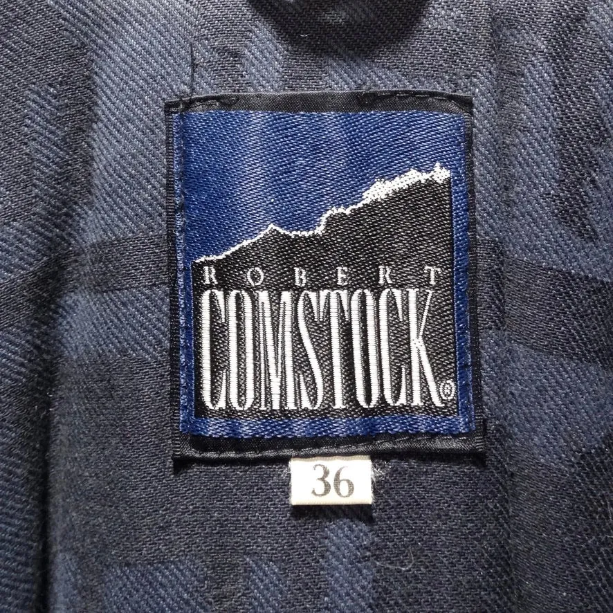 Vintage Robert Comstock Embroidered Leather Jacket