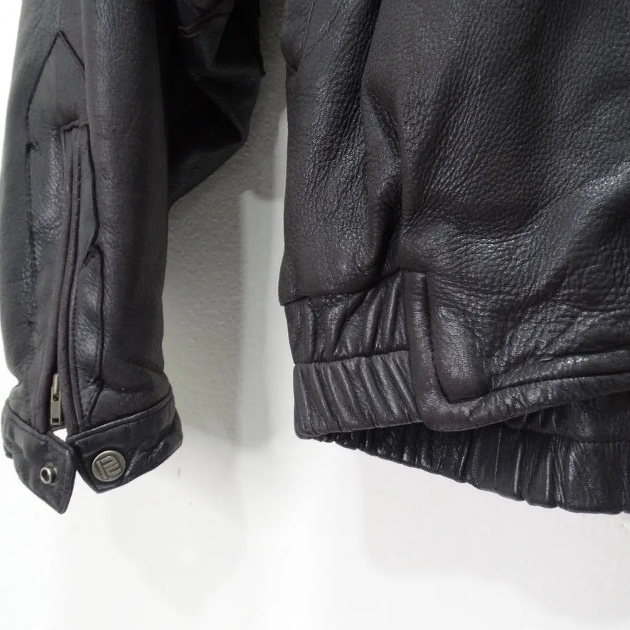 Vintage Robert Comstock Embroidered Leather Jacket