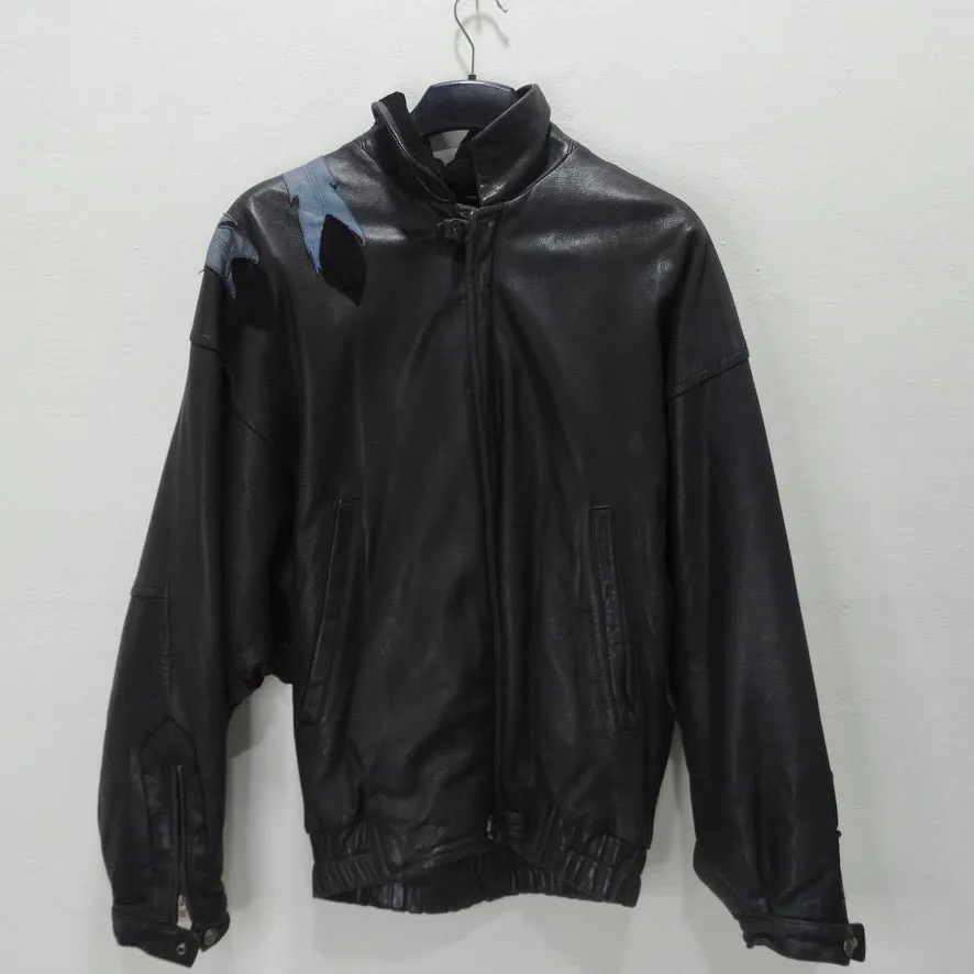 Vintage Robert Comstock Embroidered Leather Jacket