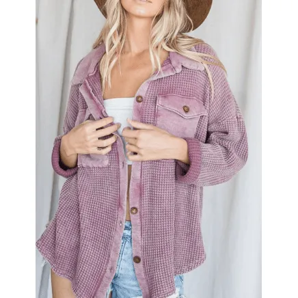 Vintage Waffle Knit Jacket