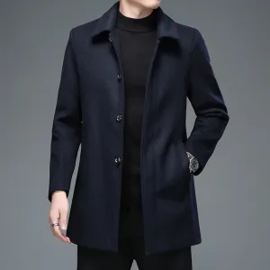 WarmGuard™ | Men's Mid-Length Jacket | Insulated, Water-Resistant Fabric & Adjustable Hood