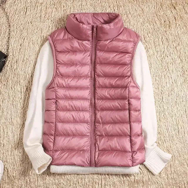 WarmNest™ | Women's Ultra Light Down Vest | Lightweight Sleeveless Puffer Jacket for Warmth & Comfort