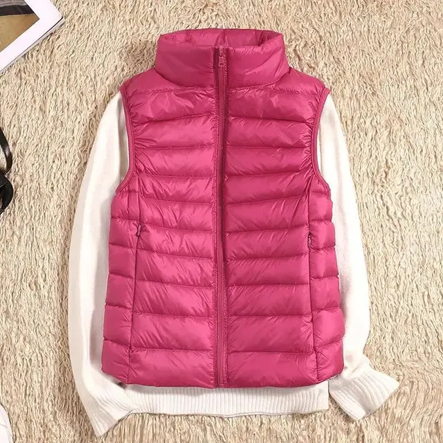 WarmNest™ | Women's Ultra Light Down Vest | Lightweight Sleeveless Puffer Jacket for Warmth & Comfort