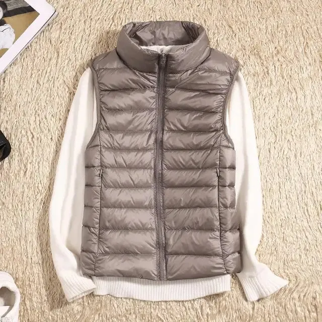 WarmNest™ | Women's Ultra Light Down Vest | Lightweight Sleeveless Puffer Jacket for Warmth & Comfort