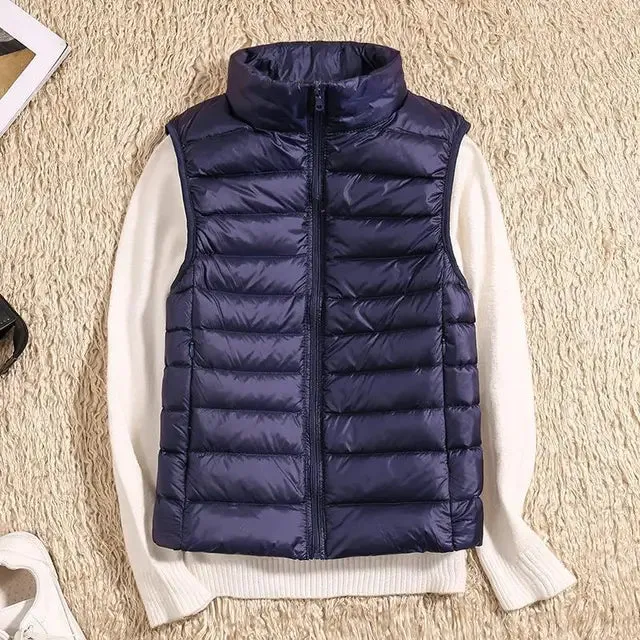 WarmNest™ | Women's Ultra Light Down Vest | Lightweight Sleeveless Puffer Jacket for Warmth & Comfort