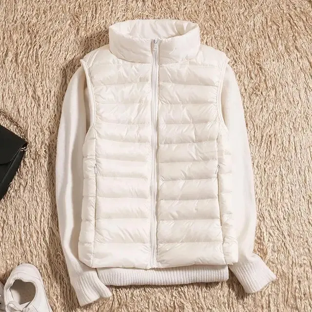 WarmNest™ | Women's Ultra Light Down Vest | Lightweight Sleeveless Puffer Jacket for Warmth & Comfort