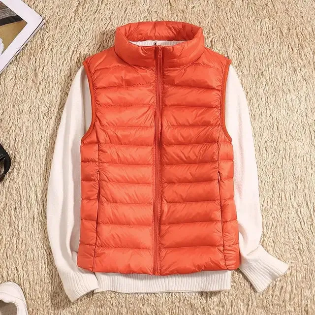 WarmNest™ | Women's Ultra Light Down Vest | Lightweight Sleeveless Puffer Jacket for Warmth & Comfort