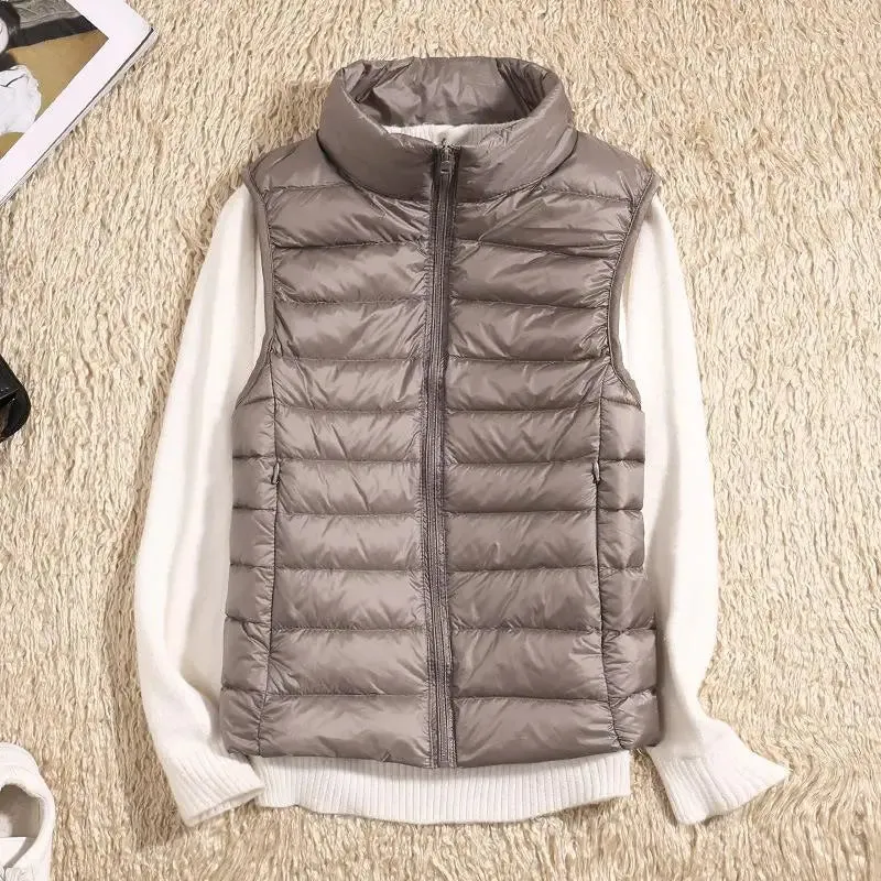 WarmNest™ | Women's Ultra Light Down Vest | Lightweight Sleeveless Puffer Jacket for Warmth & Comfort