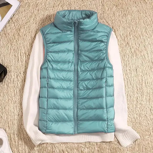 WarmNest™ | Women's Ultra Light Down Vest | Lightweight Sleeveless Puffer Jacket for Warmth & Comfort