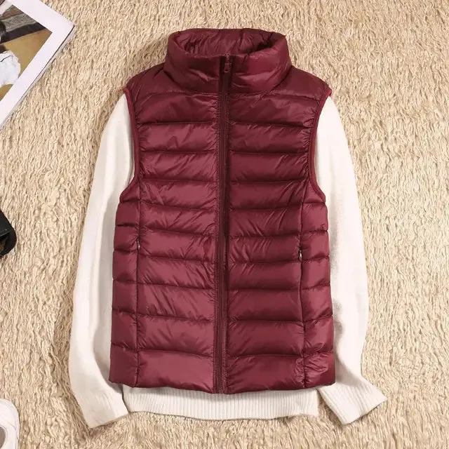 WarmNest™ | Women's Ultra Light Down Vest | Lightweight Sleeveless Puffer Jacket for Warmth & Comfort