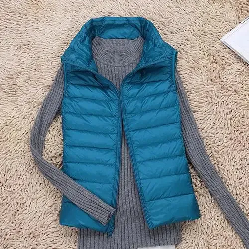 WarmNest™ | Women's Ultra Light Down Vest | Lightweight Sleeveless Puffer Jacket for Warmth & Comfort